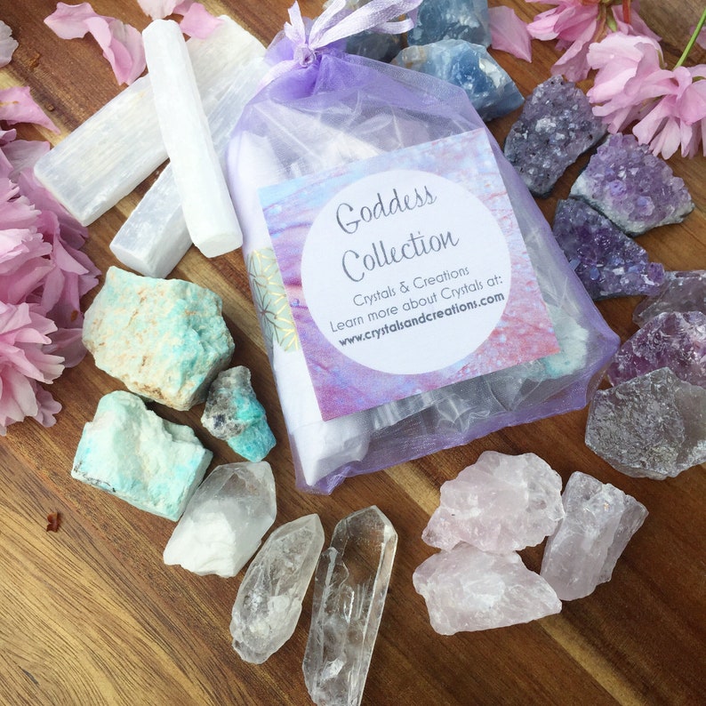 Goddess Crystal and Stones Set Divine Feminine Energy Crystals Kit for Beginners image 7