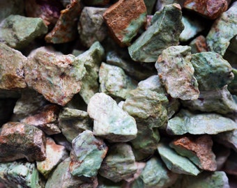 Raw Green Chrysoprase Stones | Bulk Wholesale Rough Rocks Minerals | Rockhound | Tumbling Supplier | 4 Oz 8 Oz 1 Pound | Craft Crafter |