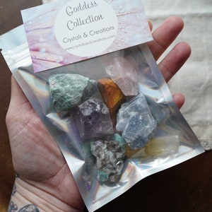 Goddess Crystal and Stones Set Divine Feminine Energy Crystals Kit for Beginners image 4