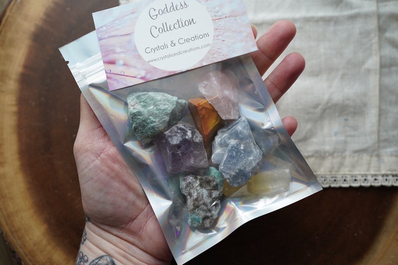 Goddess Crystal and Stones Set Divine Feminine Energy Crystals Kit for Beginners image 4