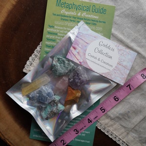 Goddess Crystal and Stones Set Divine Feminine Energy Crystals Kit for Beginners image 5