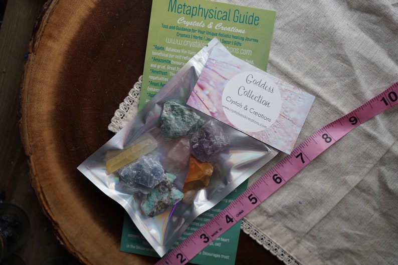 Goddess Crystal and Stones Set Divine Feminine Energy Crystals Kit for Beginners image 5