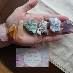 Goddess Crystal and Stones Set Divine Feminine Energy Crystals Kit for Beginners image 3