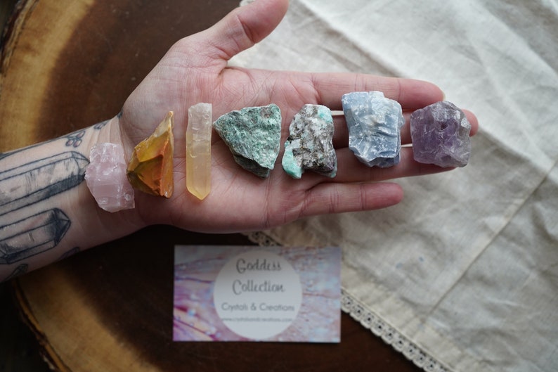 Goddess Crystal and Stones Set Divine Feminine Energy Crystals Kit for Beginners image 3