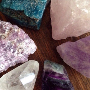 Healing Crystal Set Wishing Stones Zodiac Crystals Wiccan Supplies for Beginners Collection image 8