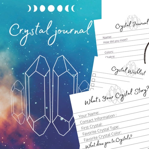 Crystal Journal Digital Download Printable Log Book for Etsy