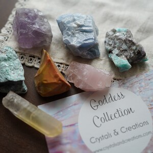 Goddess Crystal and Stones Set Divine Feminine Energy Crystals Kit for Beginners image 6