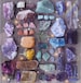 Intuitively Chosen Raw Crystal Set | 6 Natural Crystals Collection | Rough Crystal Healing Crystals and Stones Geode Bohemian Decor Amethyst 