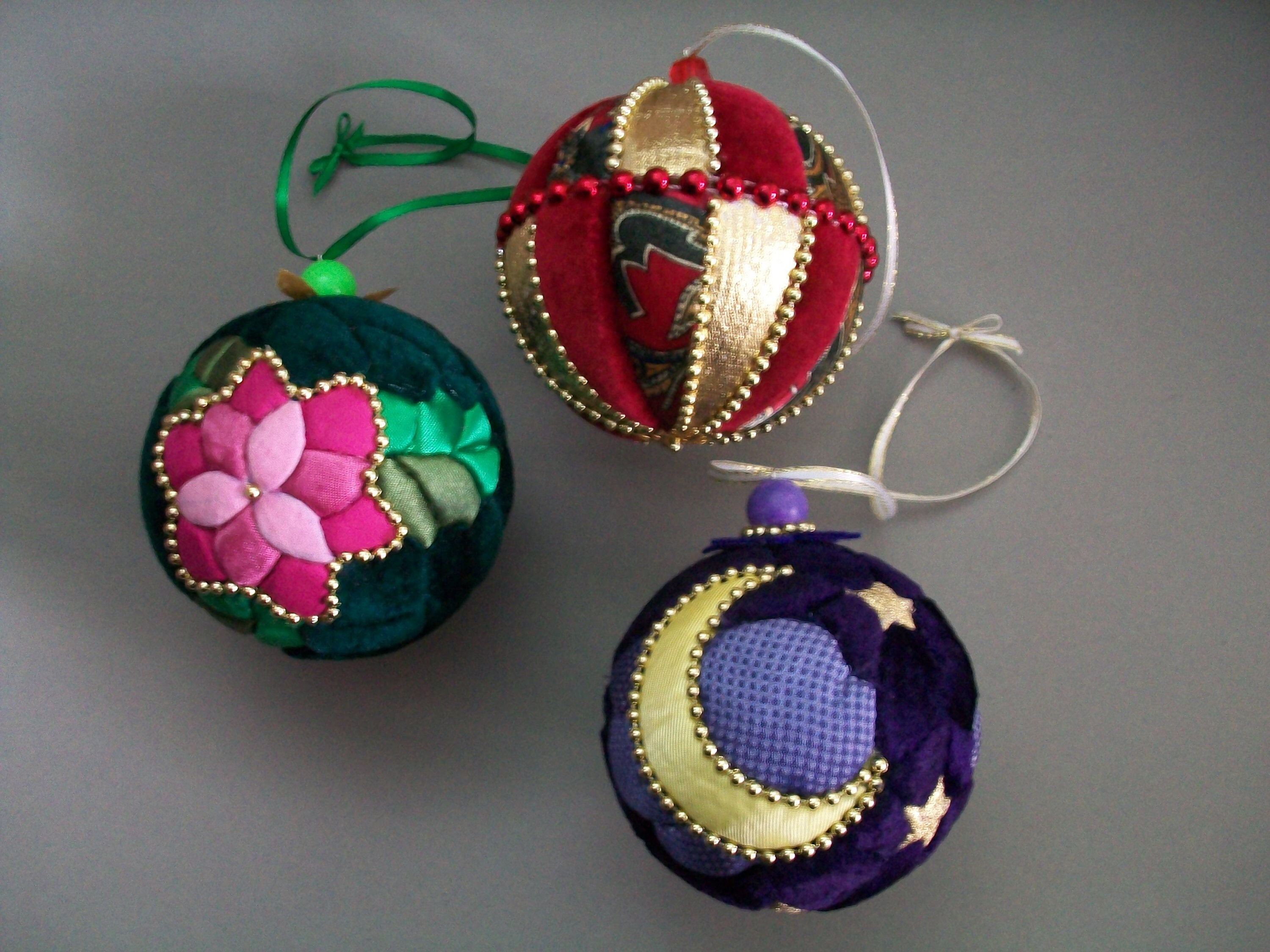 Kimekomi Christmas fabric balls Christmas ornaments Etsy