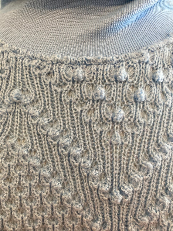 80s/90s vintage SOFT fleece/sweater turtleneck/li… - image 3