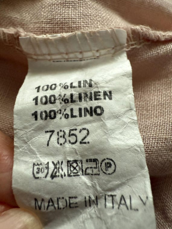 vtg  Bohemian skirt-linen boho style asymmetrical… - image 10