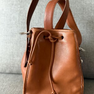 Brighton Leather Hobo-Drawstring top Bucket Purse bild 4