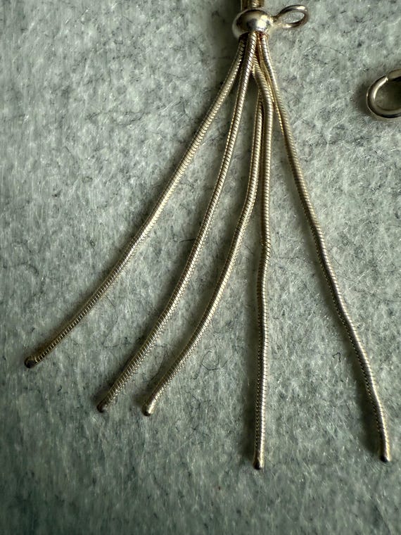 Unique Statement Y2K Sterling Silver Dangle Multi… - image 5