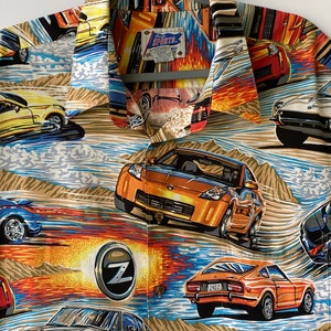80's Reyn Spooner Z Car Hawaiian Shirt-reyn Sports-eddy Y Signed
