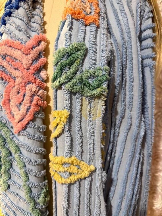 Vintage Chenille Bedspread Jacket - image 6