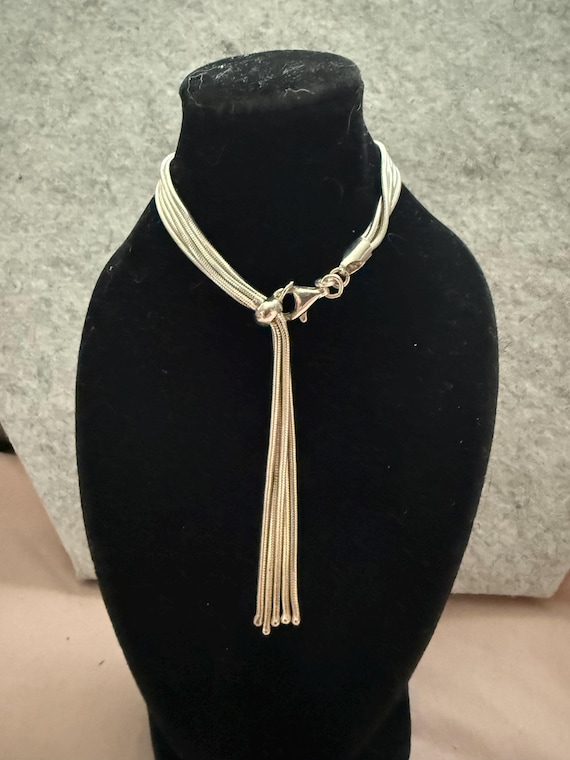 Unique Statement Y2K Sterling Silver Dangle Multi… - image 1