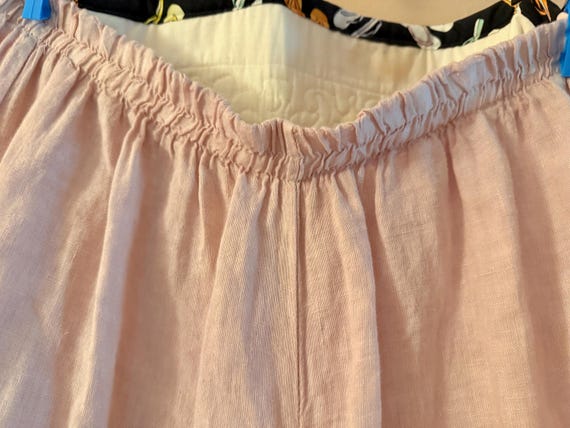 vtg  Bohemian skirt-linen boho style asymmetrical… - image 2