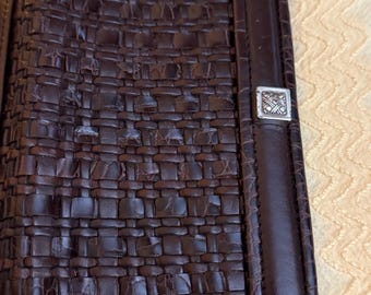 Vintage Brighton Leather Checkbook Wallet