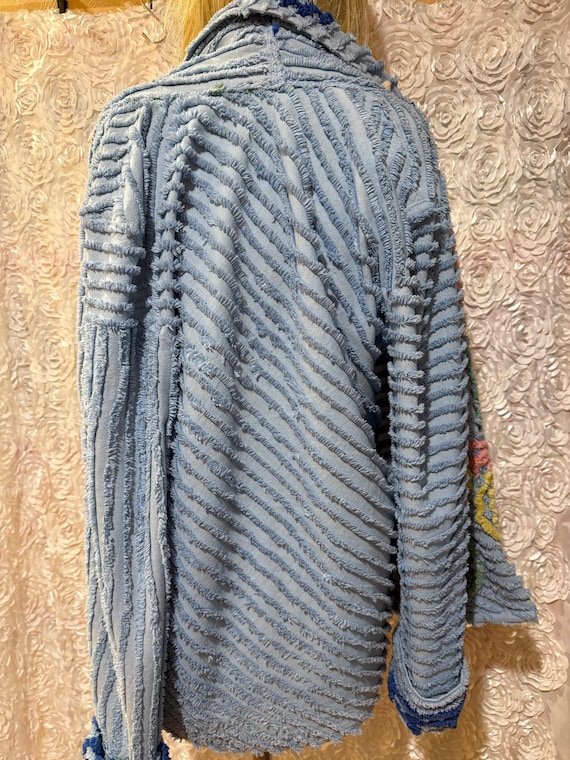 Vintage Chenille Bedspread Jacket - image 3
