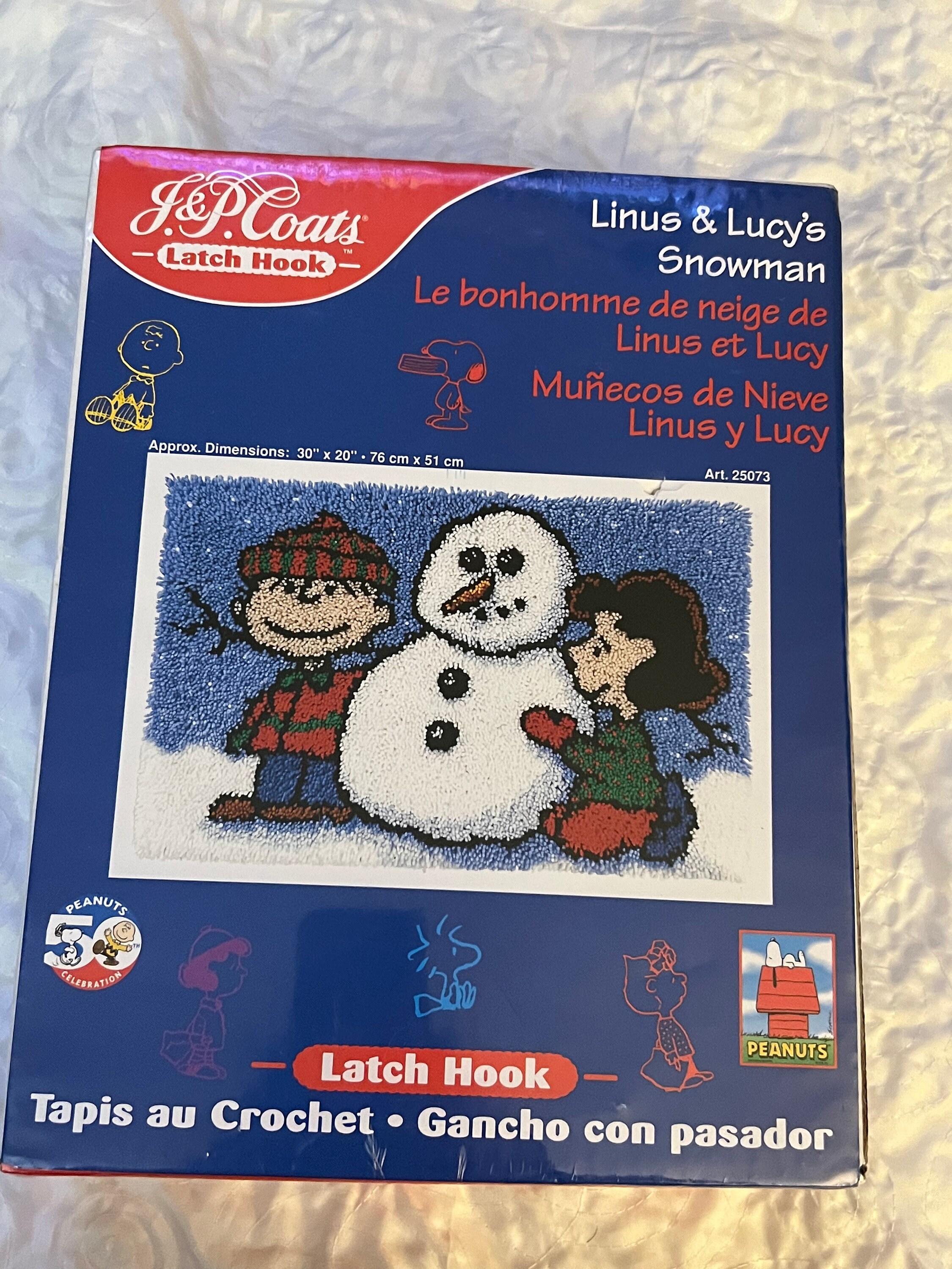 Snowman Latch Hook Rug Kit