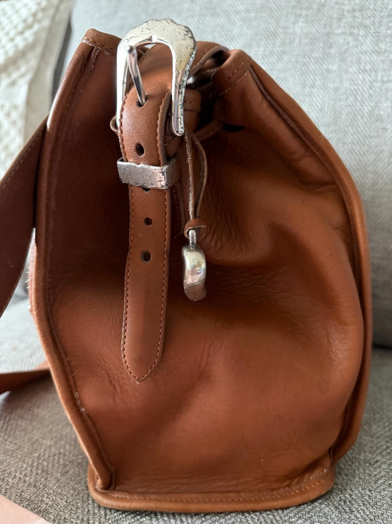 Brighton Leather Hobo-Drawstring top Bucket Purse bild 6