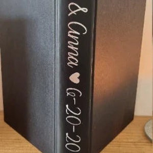 Marry Me Folded book art Black w/silver title