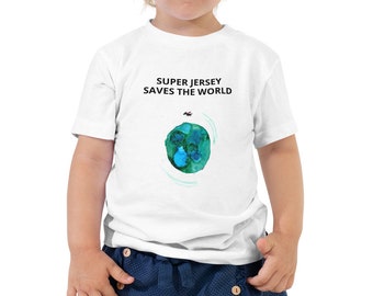 Super Jersey redt de wereld peuter T-shirt met korte mouwen