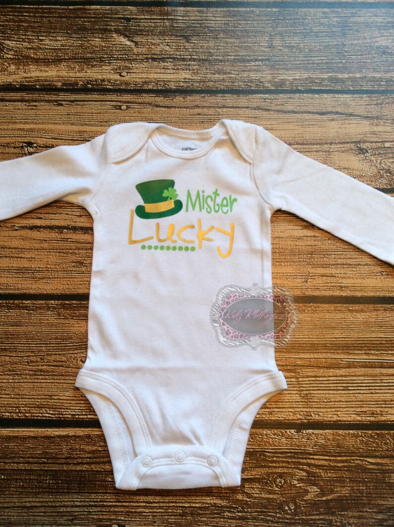 first st patricks day baby onesie