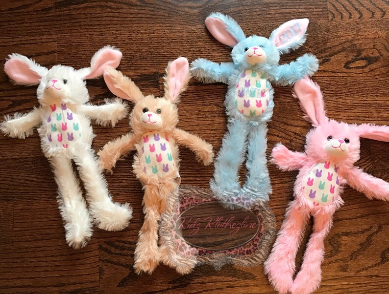 Personalized Bunny Soft Stuffed Toy Easter Bunny Toy Boy or - Etsy