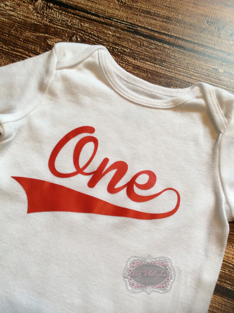 Baby Onesie One Onesie 1st Birthday Onesie Outfit Baseball Etsy