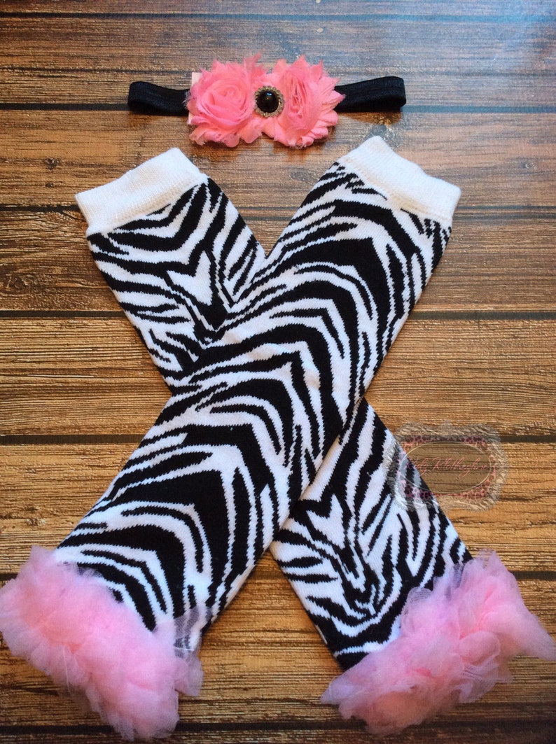 Leg Warmers Pink Zebra Print Leg Warmers With Matching - Etsy