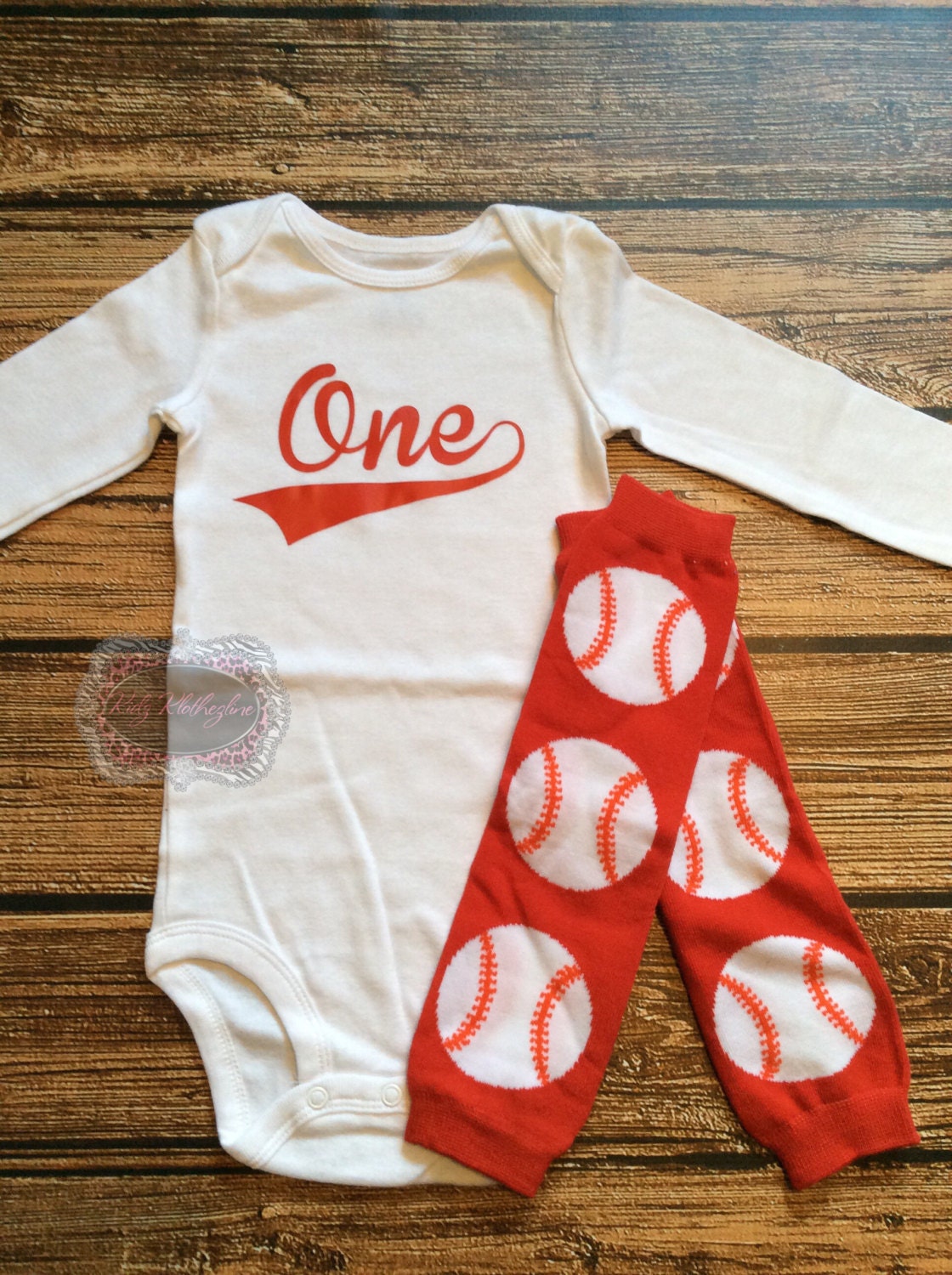 Baby Onesie One Onesie 1st Birthday Onesie Outfit Baseball Etsy