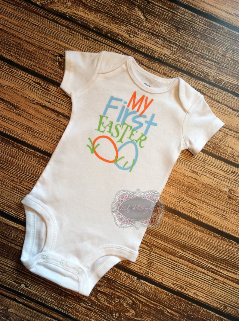 Easter Baby Boy Onesie Baby Girl Onesie My 1st Easter Onesie Etsy