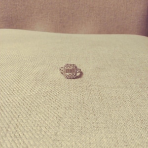 Baguette Emerald Cut Step Cut Engagement Ring