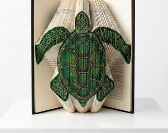 Turtle Book Folding Pattern - 163 Folds - Measure, Mark & Fold (MMF) - Instant download