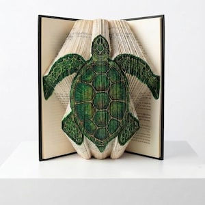 Turtle Book Folding Pattern - 163 Folds - Measure, Mark & Fold (MMF) - Instant download
