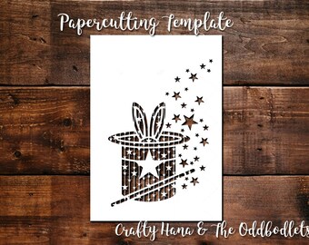 Rabbit Papercut - Etsy