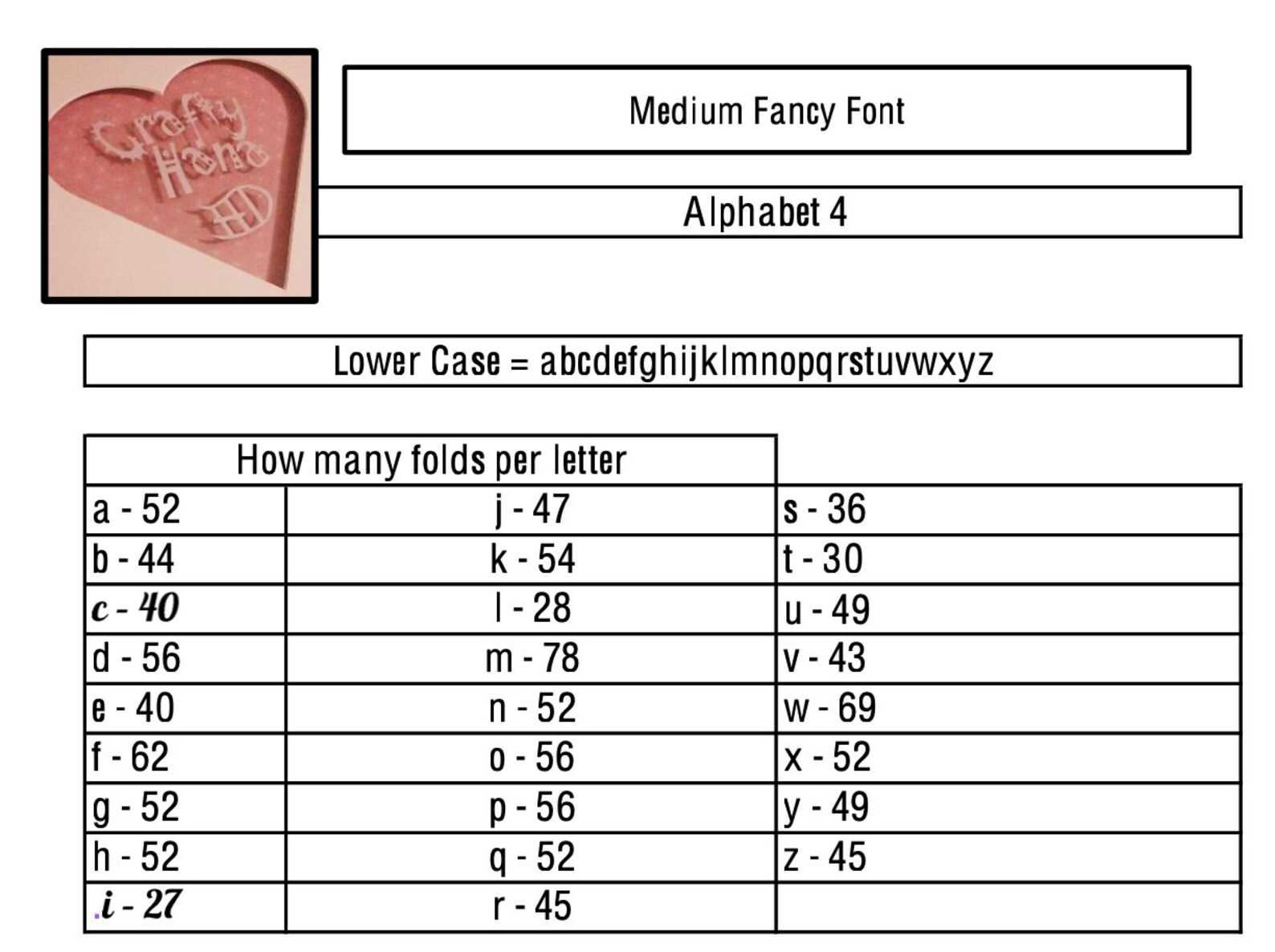 Book Folding Pattern Alphabet ALPHABET 4 Medium Font - Etsy