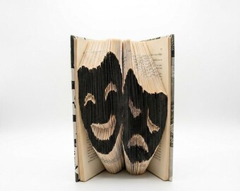 Máscaras de teatro - Patrón de plegado de libro - 315 pliegues - Medir, marcar y doblar - Manualidades DIY