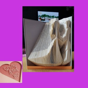 Book Folding Pattern - Braut und Bräutigam -344 Falten - Messen, Markieren & Falten - Muster#263