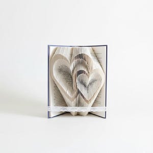 Double Heart Design – Book Folding Pattern – 292 Folds – Measure, Mark & Fold – PDF Instant Download