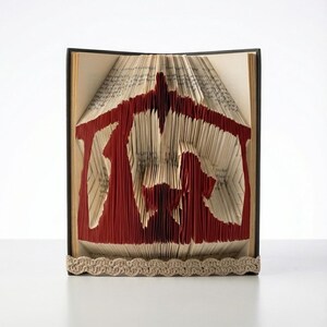 Christmas Nativity- Book folding pattern - 278 folds  - Measure, Mark & Fold - Pattern#126