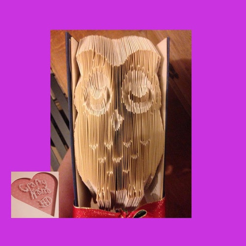 Owl Book Folding Pattern Etsy