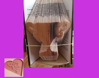 Book Folding Pattern -  Trophy - 189 Folds - Measure, Mark & Fold - Pattern#764