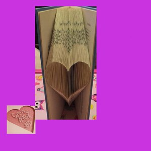 Book Folding Pattern - Large Heart - Mini Collection - 83 Folds - Measure,Mark & Fold - Pattern #273
