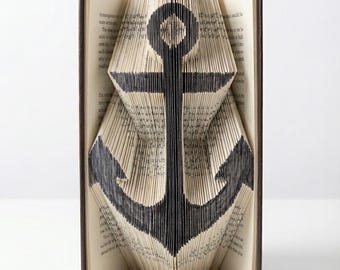 Patrón de plegado de libro Anchor - 187 pliegues - Medir, marcar y doblar - Patrón n.° 9