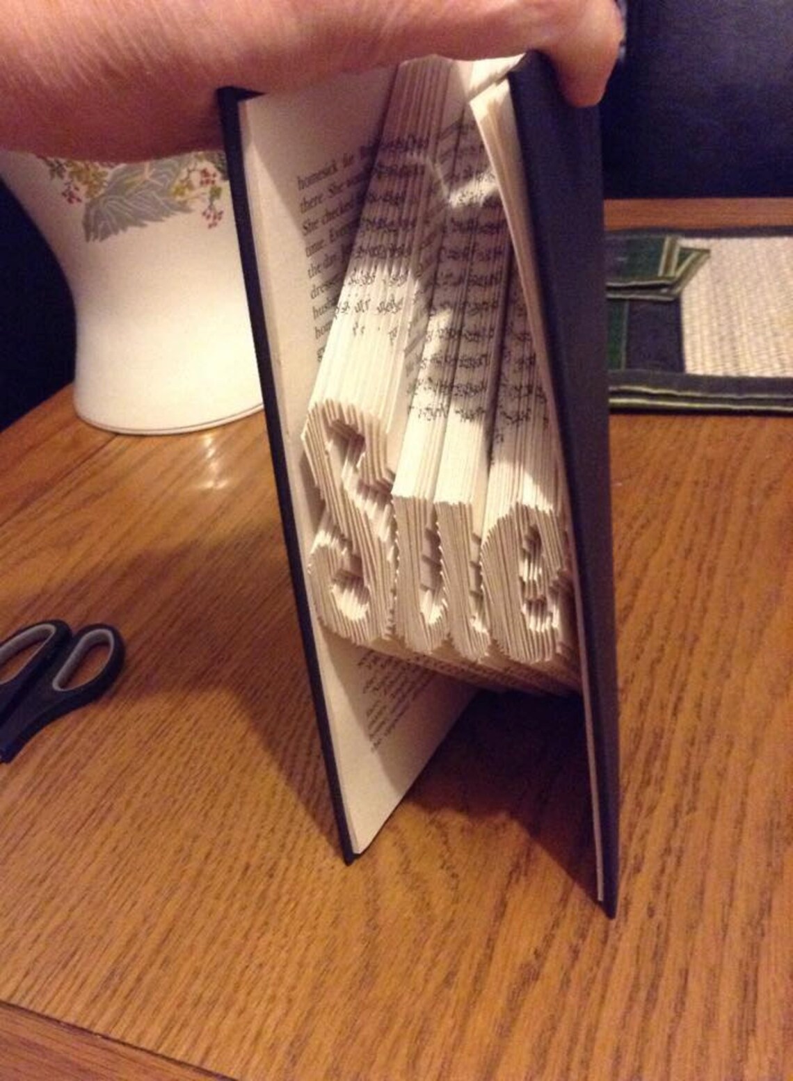 Book Folding Pattern Alphabet ALPHABET 4 Medium Font Etsy