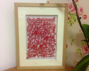 Papercutting Templates - 2 Christmas Templates - A-Z of Christmas and 12 days of Christmas -Commercial Rights Included