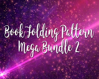 The Ultimate Book Folding Pattern Mega Bundle 2 - over 500 Patterns included - emailed pdf files