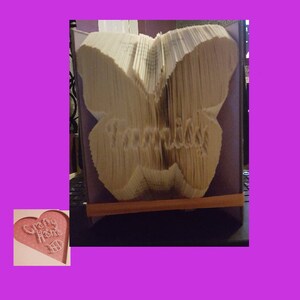 Book Folding Pattern - Family Butterfly - 346 folds - Instant Download - Measure, Mark & Fold - Pattern#386